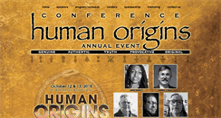 Desktop Screenshot of humanoriginsconference.com