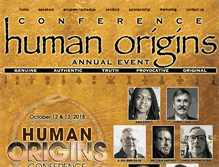 Tablet Screenshot of humanoriginsconference.com